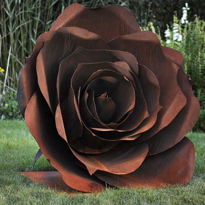 yarda de acero única Art Sculpture del metal de la escultura de Corten del grueso de 3m m
