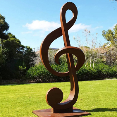 yarda de acero única Art Sculpture del metal de la escultura de Corten del grueso de 3m m