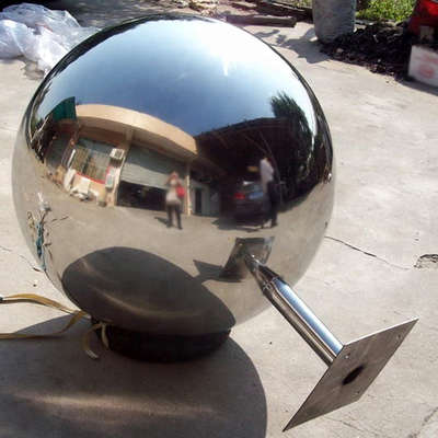 Recepción al aire libre del ODM del OEM de la escultura del jardín de la bola de metal de la forma de la bola