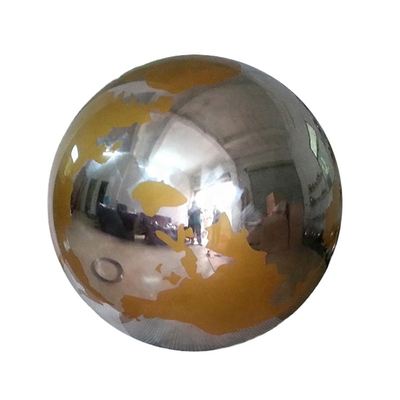 El globo pulido jardín del mundo de la escultura de la esfera del metal de Gnee esculpe hecho a mano
