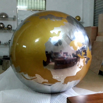 El globo pulido jardín del mundo de la escultura de la esfera del metal de Gnee esculpe hecho a mano