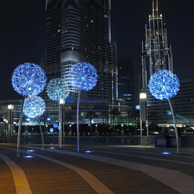 jardín de acero inoxidable de Art Electroplate Dandelion Shape For de la yarda 304 316
