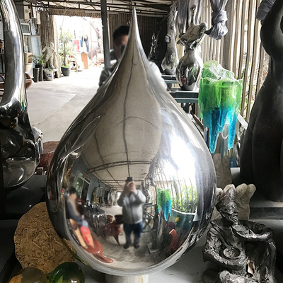 Creativo al aire libre de acero inoxidable moderno de la escultura de la esfera 304 ovales