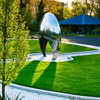 La escultura de acero inoxidable de Moongate duplicó estándar del CE de la escultura del jardín