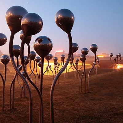 El SGS certificó 316 únicos al aire libre de acero inoxidables de la escultura