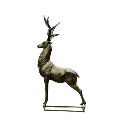 El CE certificó decorativo de tamaño natural de la escultura de bronce de la estatua de bronce al aire libre de los alces