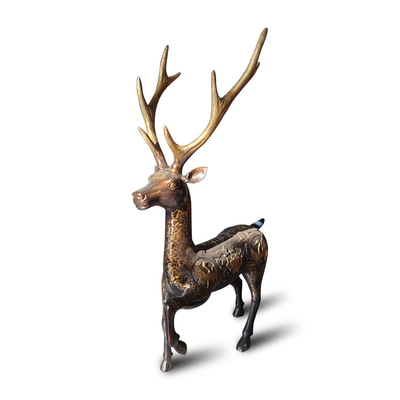 El CE certificó decorativo de tamaño natural de la escultura de bronce de la estatua de bronce al aire libre de los alces
