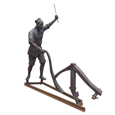 Tradicional de bronce de las estatuas del jardín de la antigüedad del jardín los 200cm de Gnee diseñado