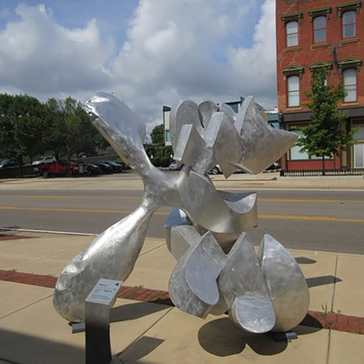 Escultura abstracta moderna del metal del arrabio de la aprobación del SGS para el restaurante