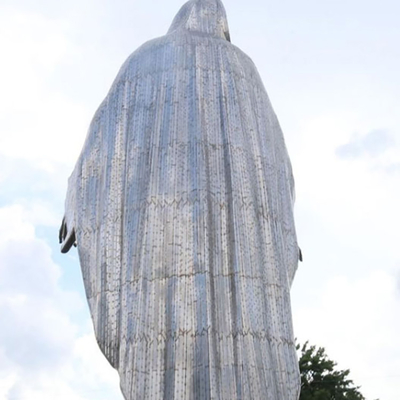 34 pies de escultura al aire libre libre Mary Religious Statue Hand Crafted del metal