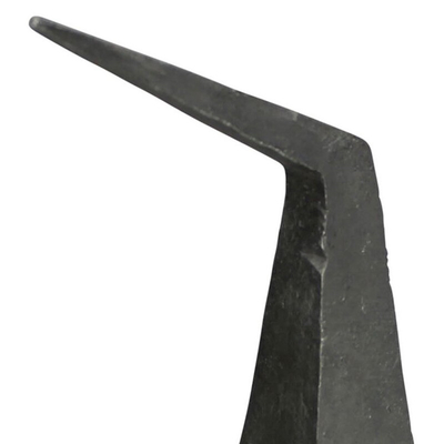 El hierro al aire libre nórdico del negro de la escultura del metal del extracto esculpe altura de 6 pulgadas