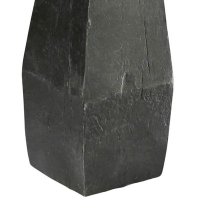 El hierro al aire libre nórdico del negro de la escultura del metal del extracto esculpe altura de 6 pulgadas
