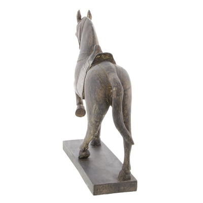 El tablero de la mesa del metal del caballo de la oficina esculpe las estatuas del arrabio altura de 15 pulgadas