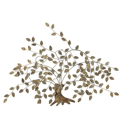 pared nórdica Art Decor Metal Tree Wall Art For Home del metal del oro del 125cm