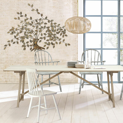 pared nórdica Art Decor Metal Tree Wall Art For Home del metal del oro del 125cm