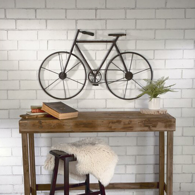 Jardín 47&quot; de Gnee peso ligero de la decoración de Art Decor Cycle Wall Hanging de la pared del metal