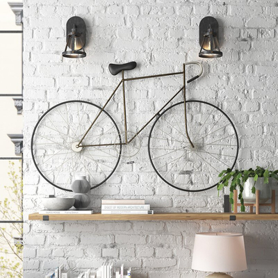 Pared Art Decor Metal Bicycle Wall Art For Living Room del metal del hierro de 59 pulgadas