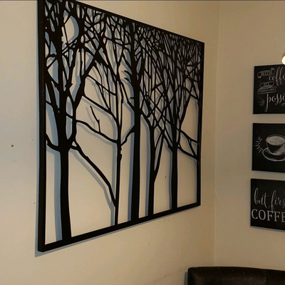 el árbol de la pulgada 29x38 del laser del metal de las ilustraciones de la vida cortó para el jardín
