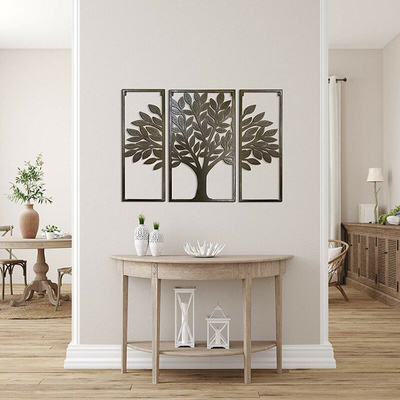 Pulgadas del arte 32*24*5 de la pared del metal de Art Decor Tree Of Life de la pared del metal de la pantalla del corte del laser