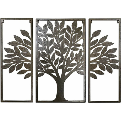 Pulgadas del arte 32*24*5 de la pared del metal de Art Decor Tree Of Life de la pared del metal de la pantalla del corte del laser