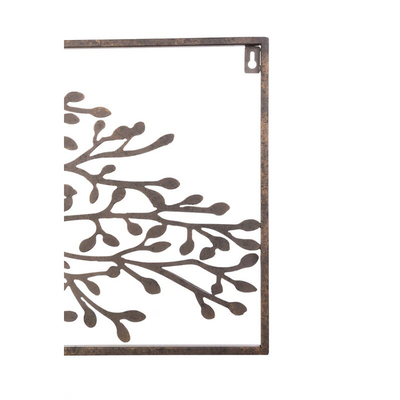 Pared rectangular Art Decor Tree Designed Customized del metal del jardín de Gnee