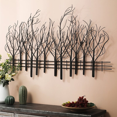 Decoración europea de la pared de la rama de árbol del metal del estilo de 28 pulgadas adaptable para la sala de estar