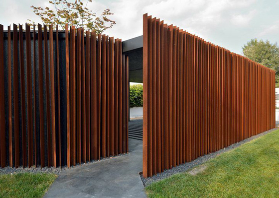 cerca de acero Panel Exterior Design de Corten del alto jardín de los 2m para residencial