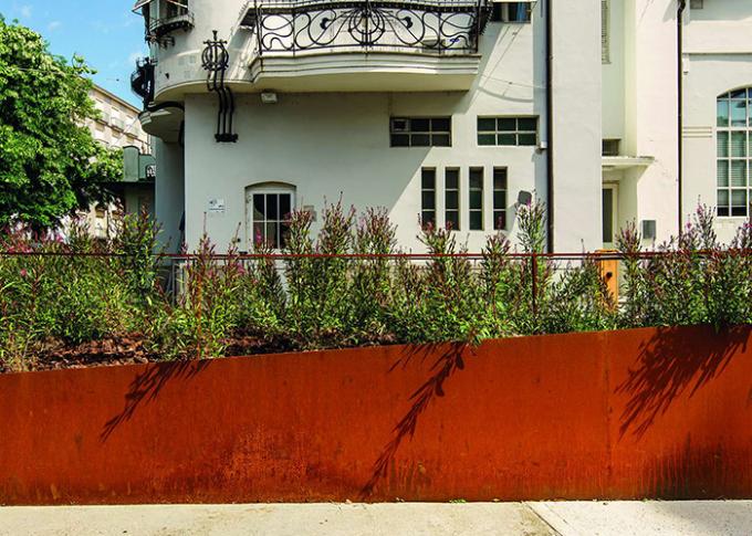 Muro de contención de acero de Corten