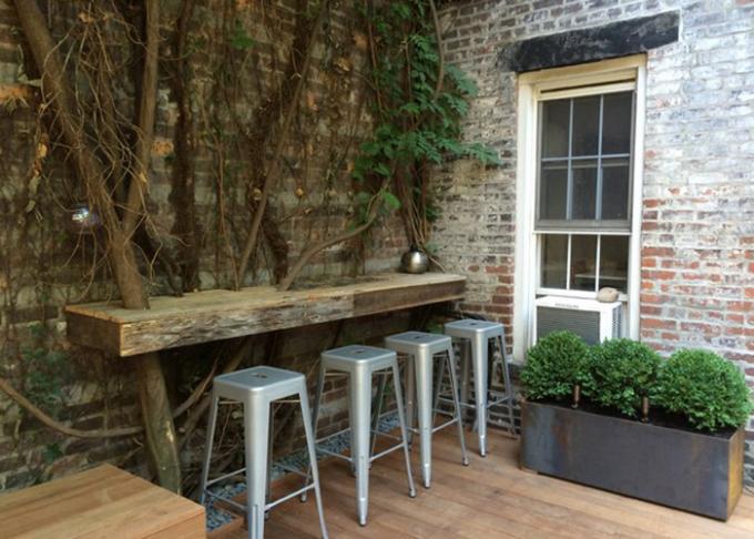 Un jardín inspirador diseña - la terraza del Decking
