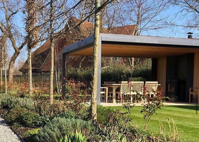 Fabricante de acero del Gazebo del jardín al aire libre