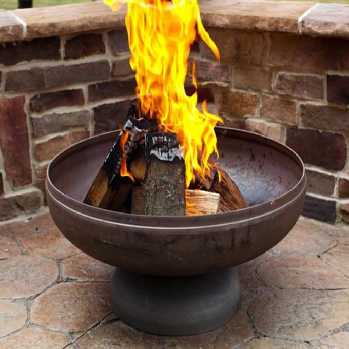 Hoyo de acero al aire libre del fuego de Corten de la parrilla de la barbacoa del carbón de leña que acampa