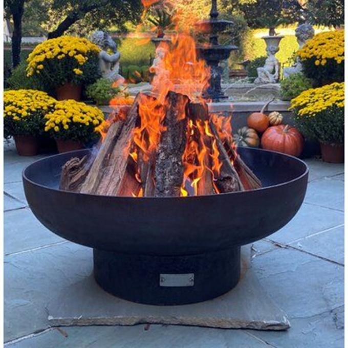 Hoyo grande del fuego del brasero de la hoguera del metal resistente al aire libre del jardín