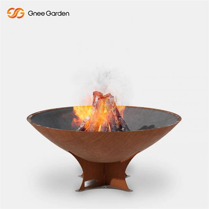 Cuenco de fuego de acero de Corten de la fabricación del hierro profesional del metal Firepit