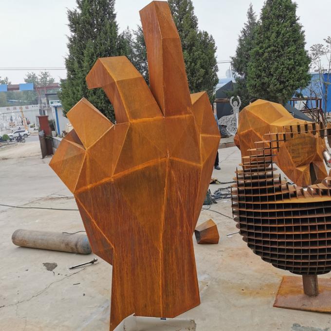 Rusty Large Corten Steel Sculpture para la fábrica de la decoración del parque directa