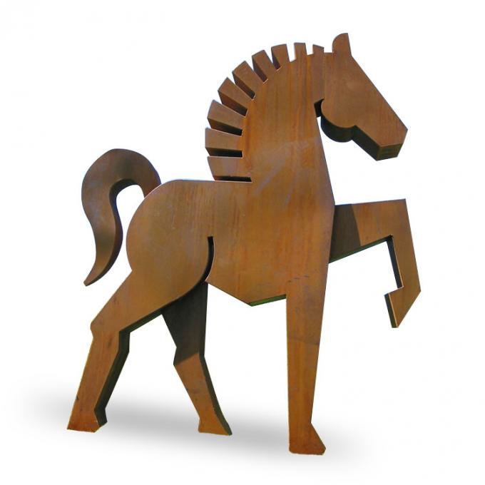 Estatua de acero inoxidable de gran tamaño moderna de encargo de la decoración del jardín de la escultura abstracta de Corten
