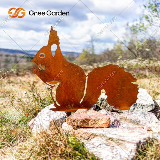 El acero de Corten adorna la estatua de acero de Corten para la decoración del jardín