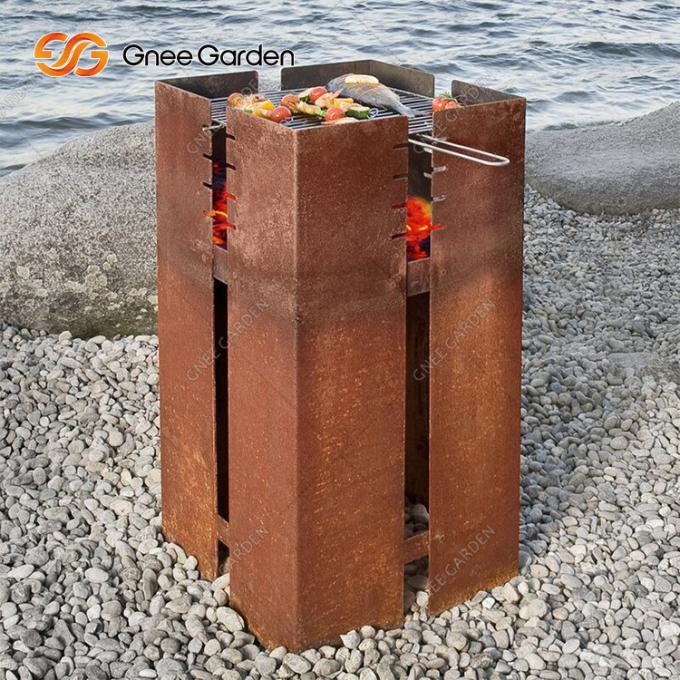 Parrillas de acero de la BARBACOA de Corten: La última tendencia de cocinar del patio trasero