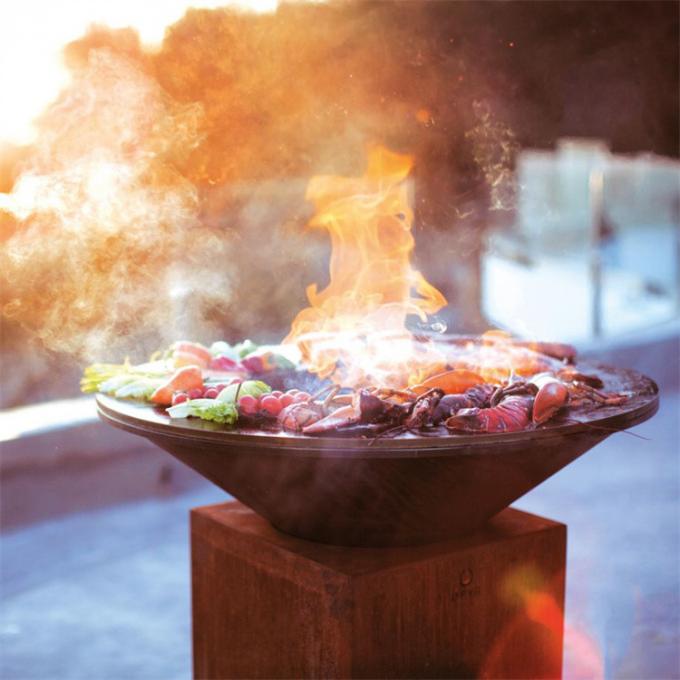 Alteración por los agentes atmosféricos de BBQs de acero