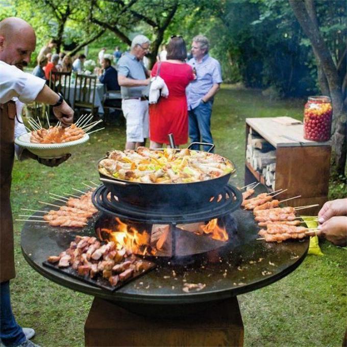 Alteración por los agentes atmosféricos de BBQs de acero