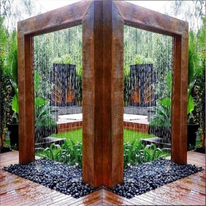 corten la característica de acero del agua