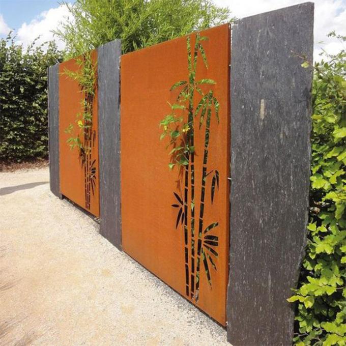  Pantalla de acero del jardín de Corten