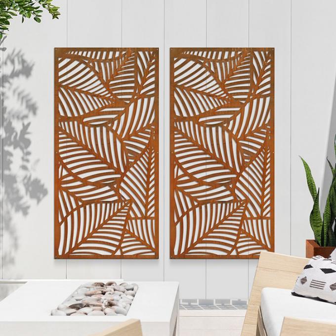 Decoración casera de la pantalla de acero del divisor de Corten