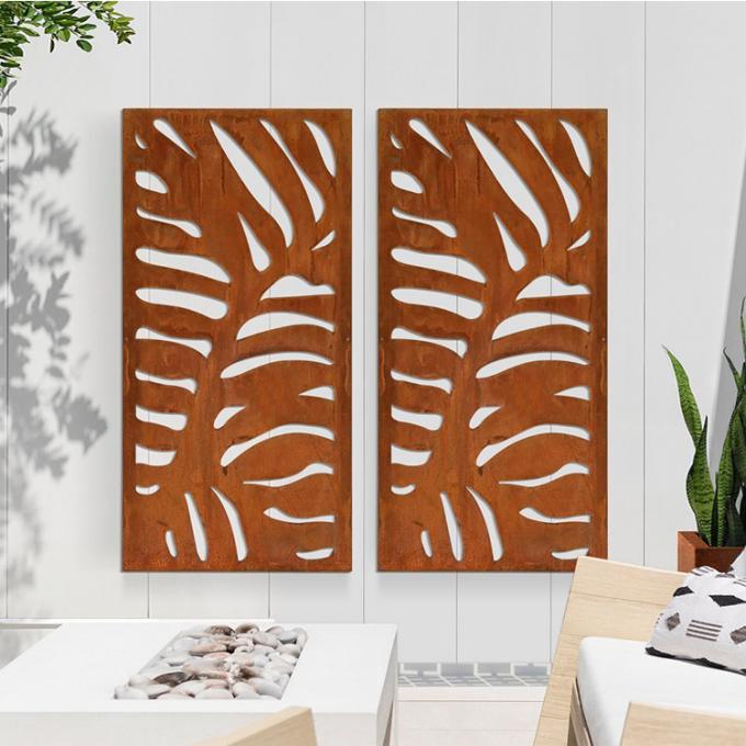 Decoración casera de la pantalla de acero del divisor de Corten