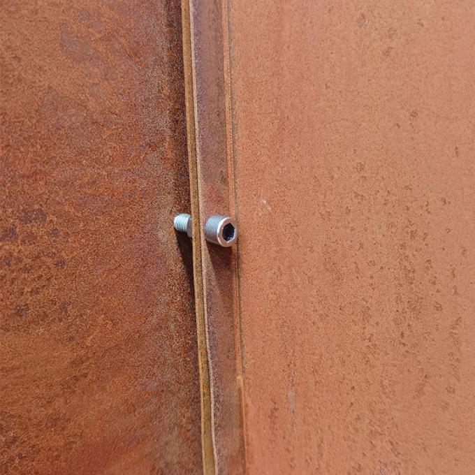 El laser de acero modificado para requisitos particulares de los productos del jardín de Corten cortó la maceta cuadrada del plantador al aire libre desmontable del metal