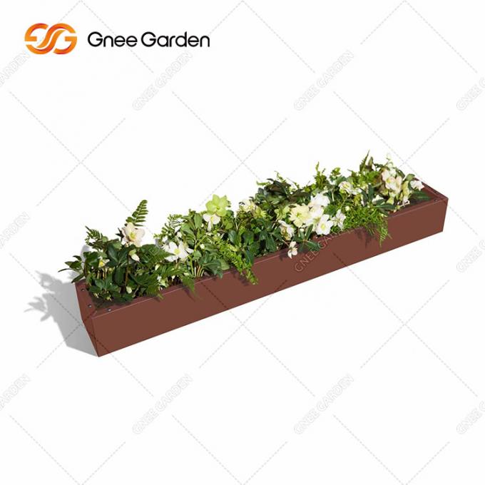 El plantador de acero directo de Corten de la manufactura encajona los plantadores de acero del jardín