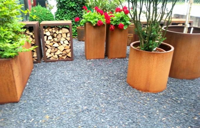 Floreros altos interiores de lujo del metal del florero del oro maceta de acero inoxidable y plantador grandes para la decoración casera
