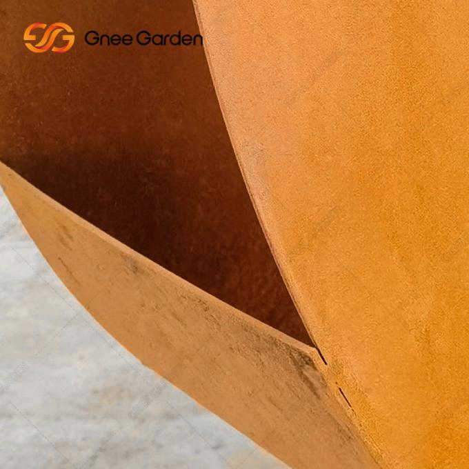Plantador moderno Rusty Red Customized Corten Planter del metal para el hogar interior y la decoración al aire libre del jardín