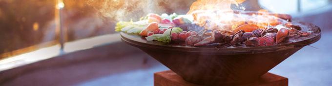 Parrilla de cocinar al aire libre de la barbacoa del carbón de leña de las cocinas del jardín de la parrilla de la barbacoa de Tepanyaki China de la barbacoa de la tabla japonesa de la parrilla
