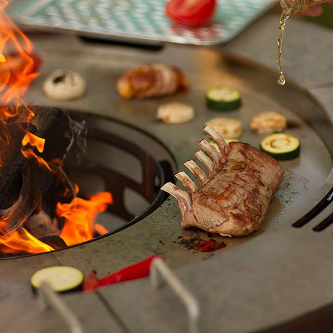 El cocinar al aire libre asa a la parrilla el fuego de acero Pit Rustic Design del jardín de Corten de fuego del cuenco de la parrilla al aire libre de encargo de la barbacoa