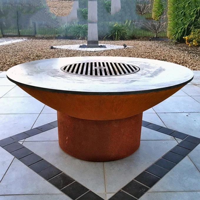 La BARBACOA de acero de la cocina GN-BBQ-235 Corten del jardín asa a la parrilla para cocinar al aire libre